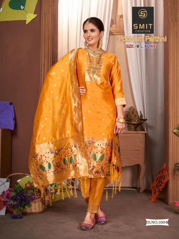 Smit Poonam Paithni Festive Wear Silk Designer Ready Made Collection